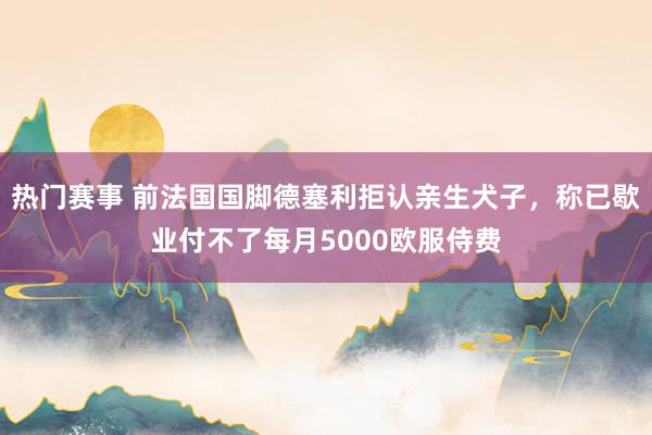 热门赛事 前法国国脚德塞利拒认亲生犬子，称已歇业付不了每月5000欧服侍费