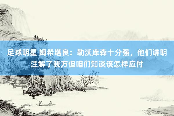 足球明星 姆希塔良：勒沃库森十分强，他们讲明注解了我方但咱们知谈该怎样应付