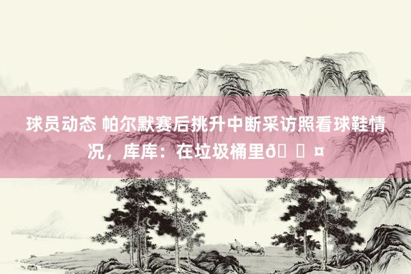 球员动态 帕尔默赛后挑升中断采访照看球鞋情况，库库：在垃圾桶里😤